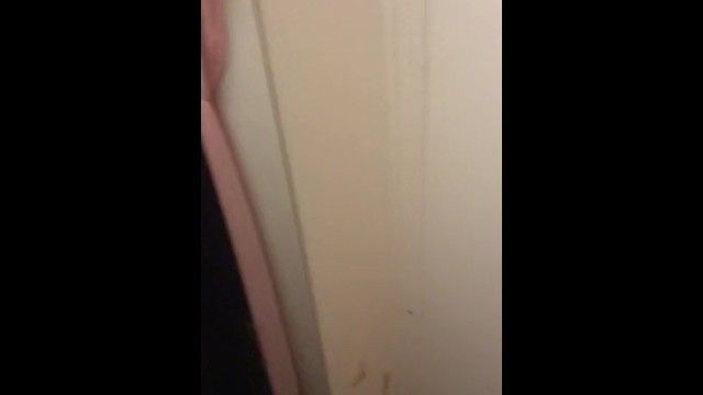 Pissing on clothing in changing room and wiping bawdy cleft with raiment